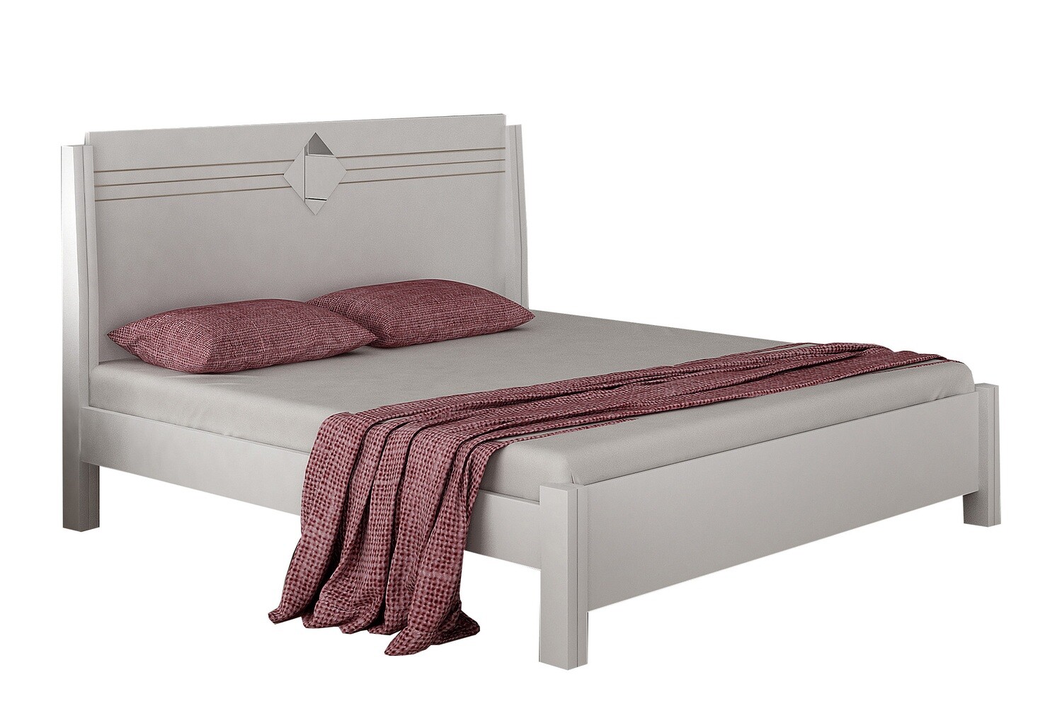 KING USA BED ARUANA WHITE