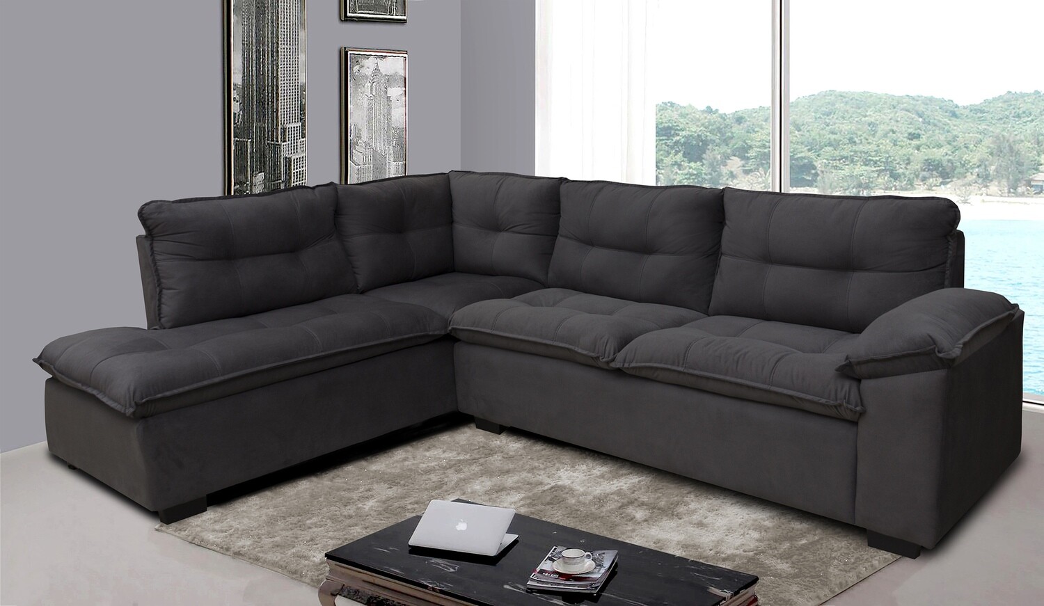 MANHATTAN SECTIONAL PREMIUM GRAY