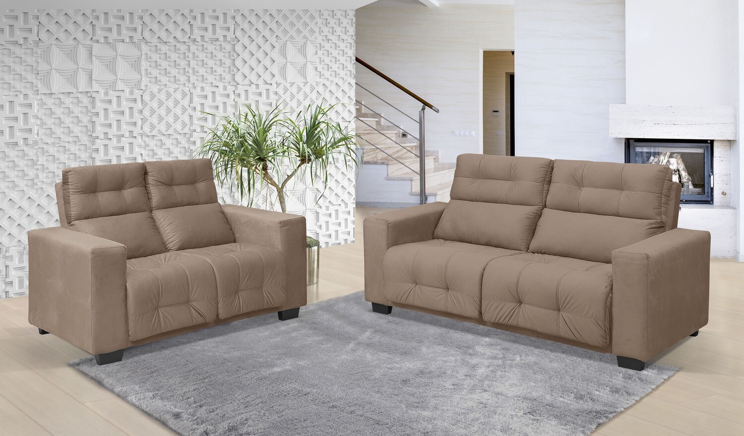 ASTURIAS SET PREMIUM BEIGE 2-PCS