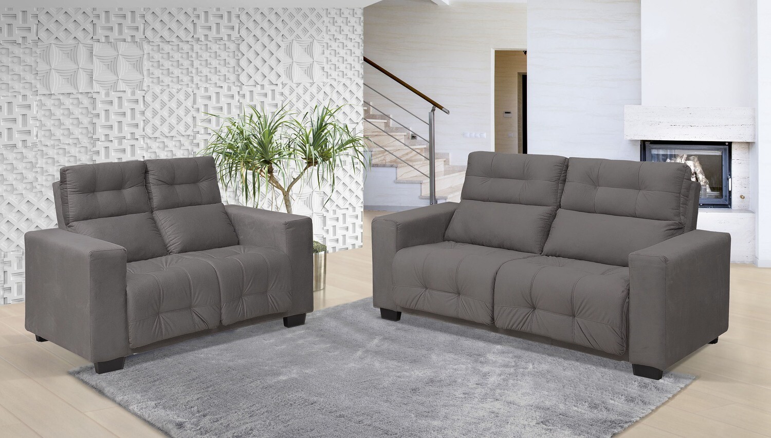 ASTURIAS SET PREMIUM GRAY 2-PCS