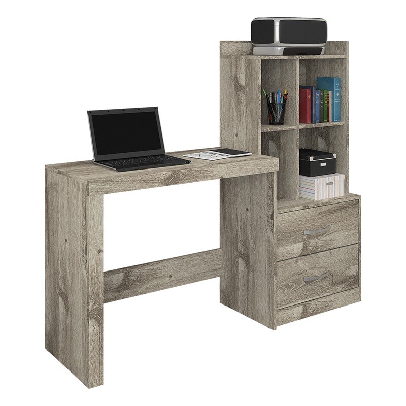 HOLLAND COMPLETE COMPUTER DESK GRIGIO