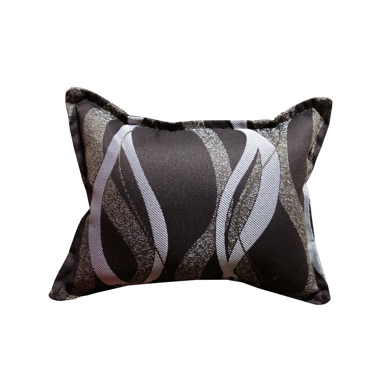 RECTANGULAR THROW PILLOW JACQUARD BROWN