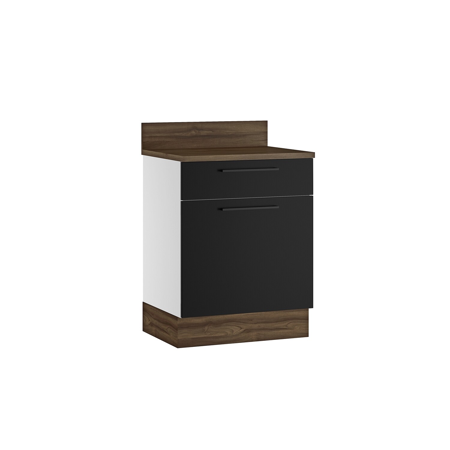 MUNICH 1-DOOR/1-DRAWER BASE CABINET BLACK