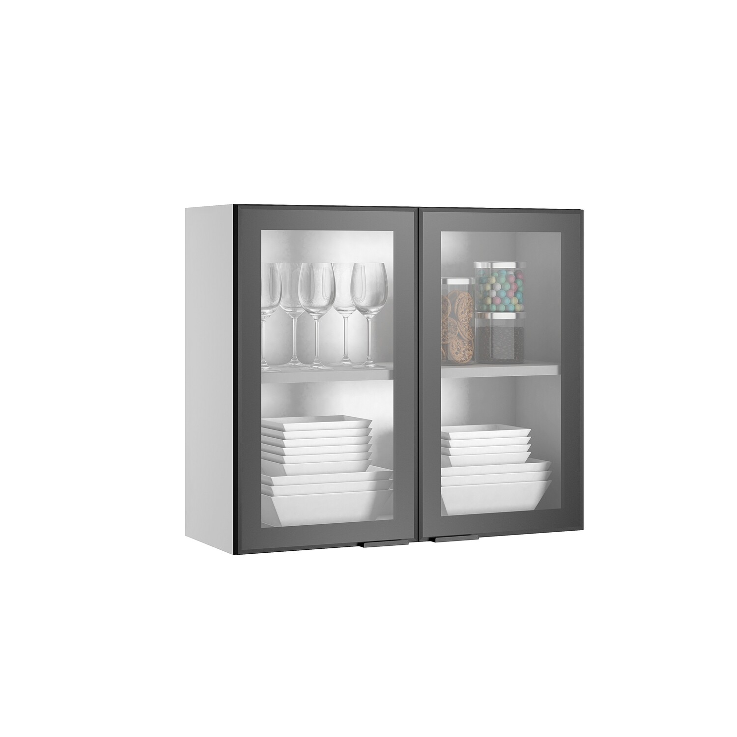 MUNICH 2-GLASS DOOR WALL CABINET