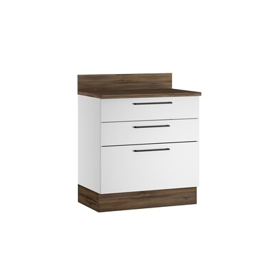 MUNICH 3-DRAWER BASE CABINET WHITE