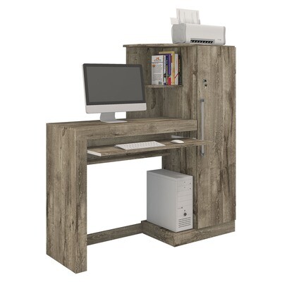 ARUBA COMPLETE COMPUTER DESK GRIGIO