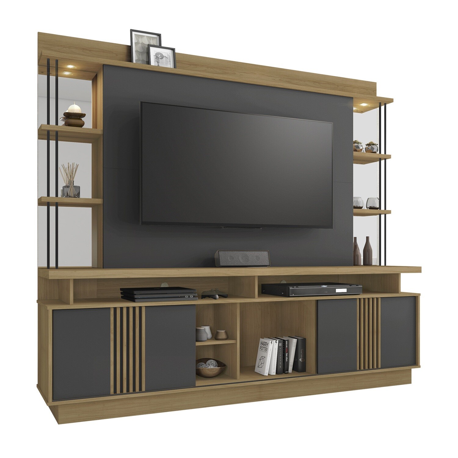 SEATTLE HOME THEATER TAN/GRAPHITE