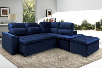 WILSHIRE SECTIONAL VIP NAVY BLUE