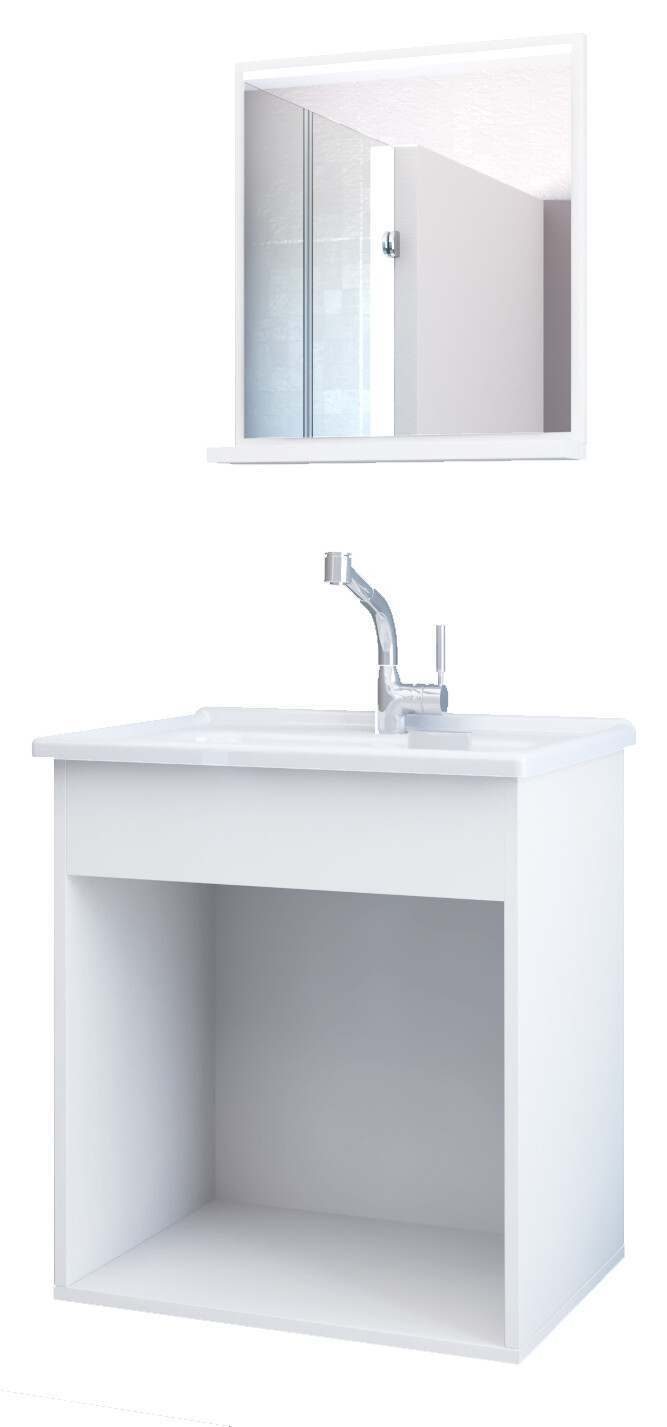 ALANYA II WALL MOUNT VANITY SET WHITE