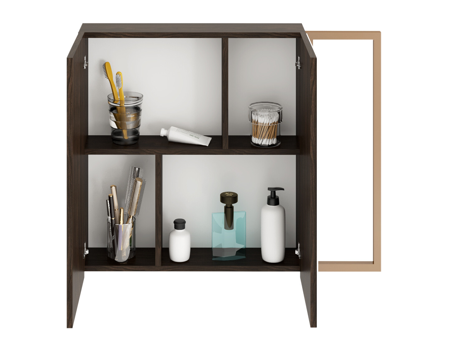 LUCERNE FRAMELESS SURFACE-MOUNT MEDICINE CABINET BLACK