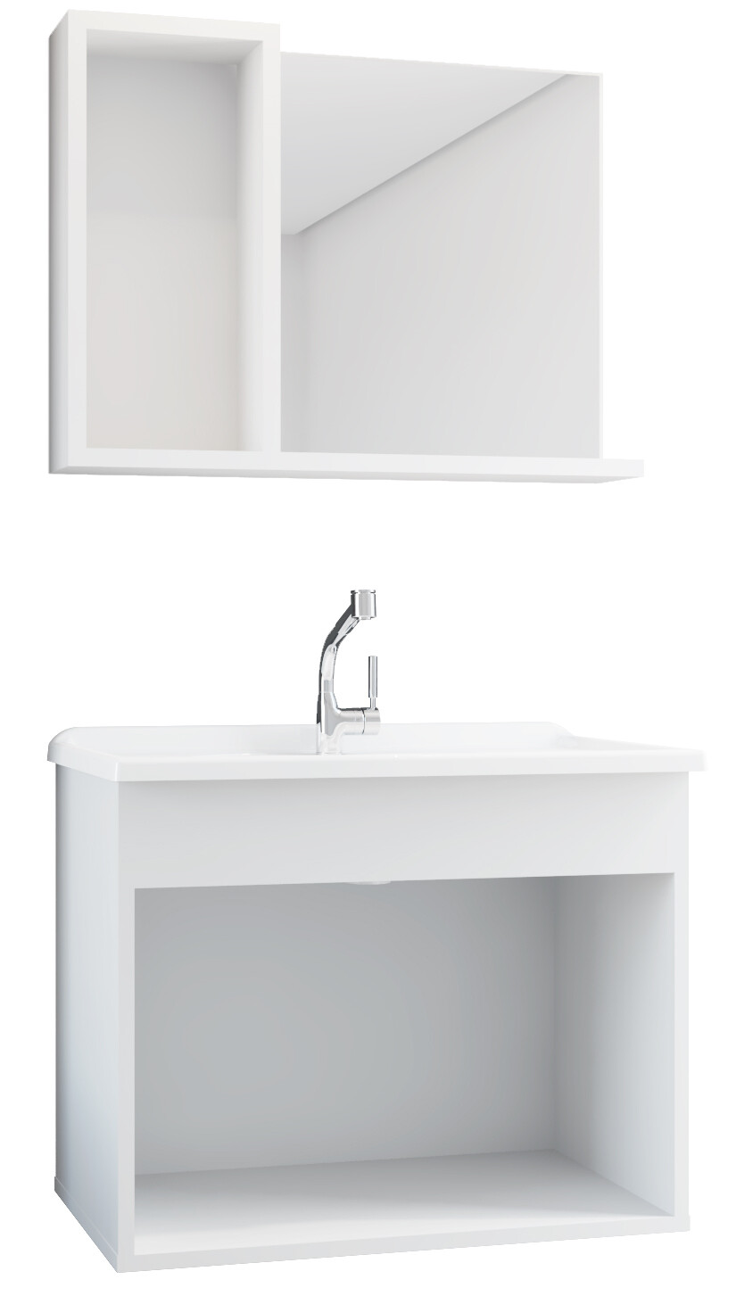 KONNOS II WALL MOUNT VANITY SET WHITE