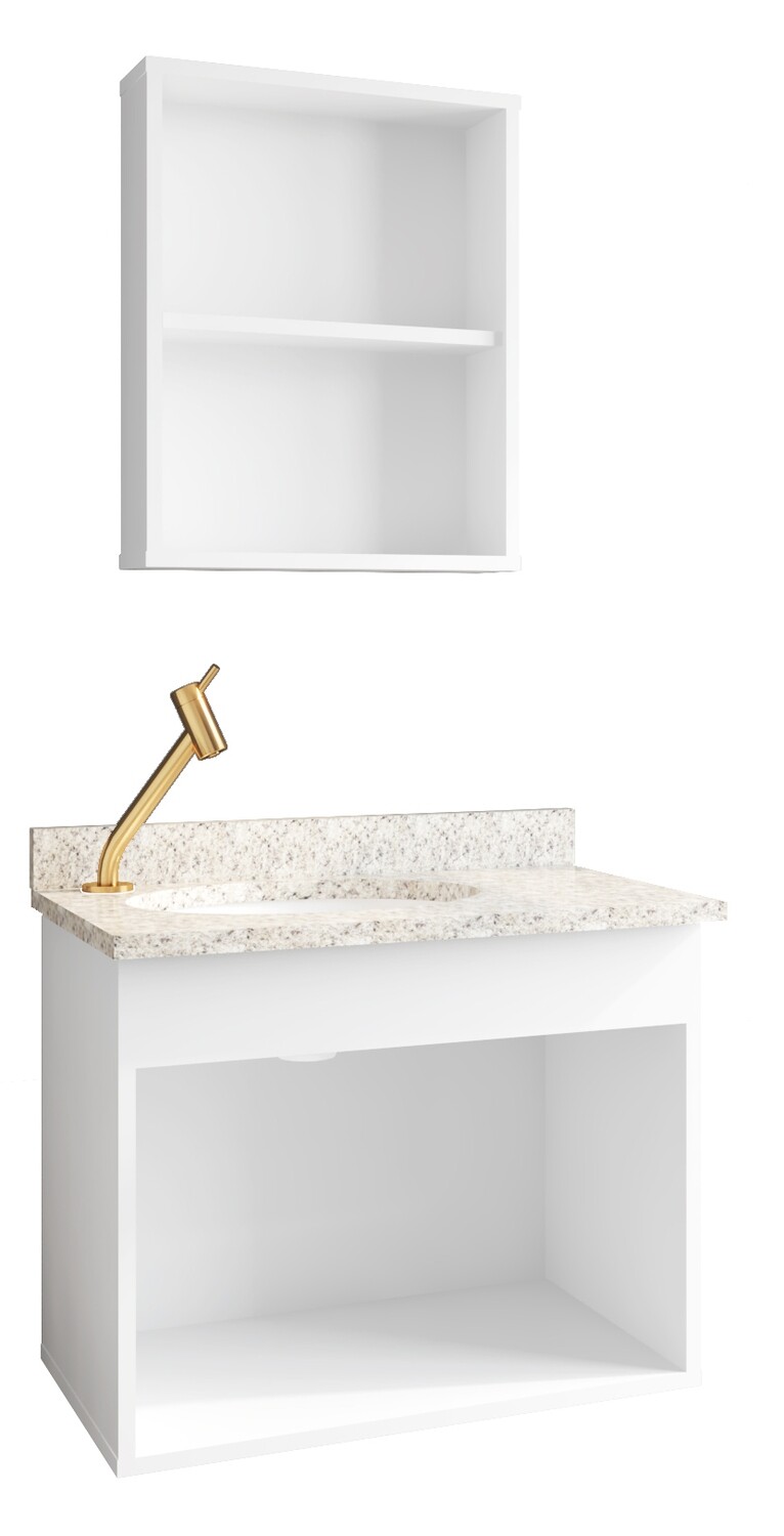 SANTORINI WALL MOUNT VANITY SET WHITE