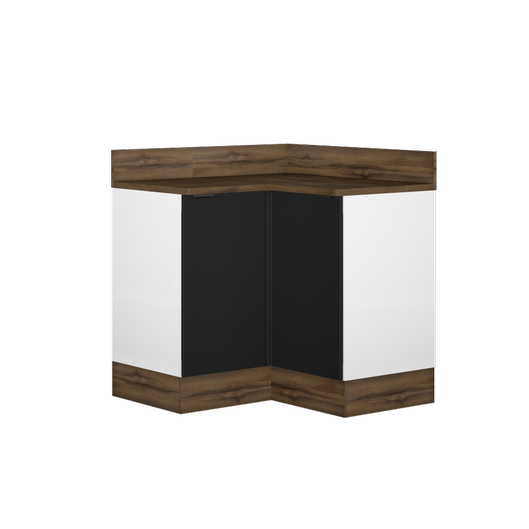 MUNICH 2-DOOR CORNER BASE CABINET BLACK