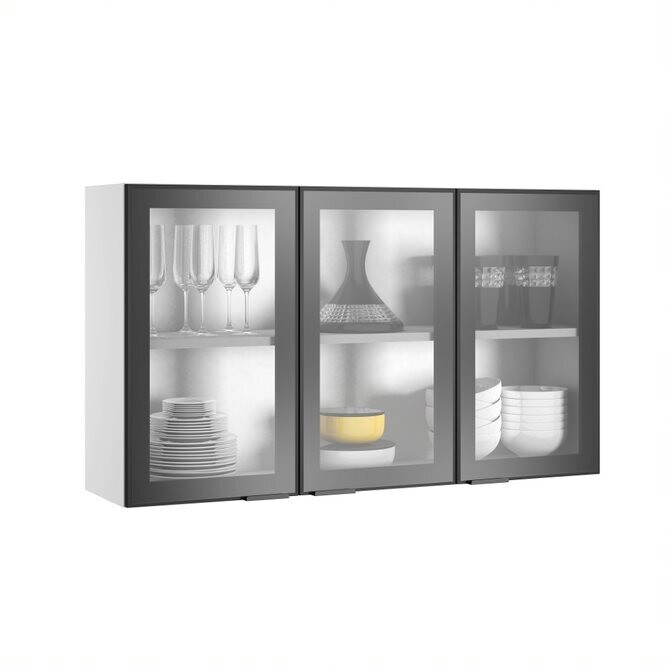 MUNICH 3-GLASS DOOR WALL CABINET MUNICH 3-GLASS DOOR WALL CABINET