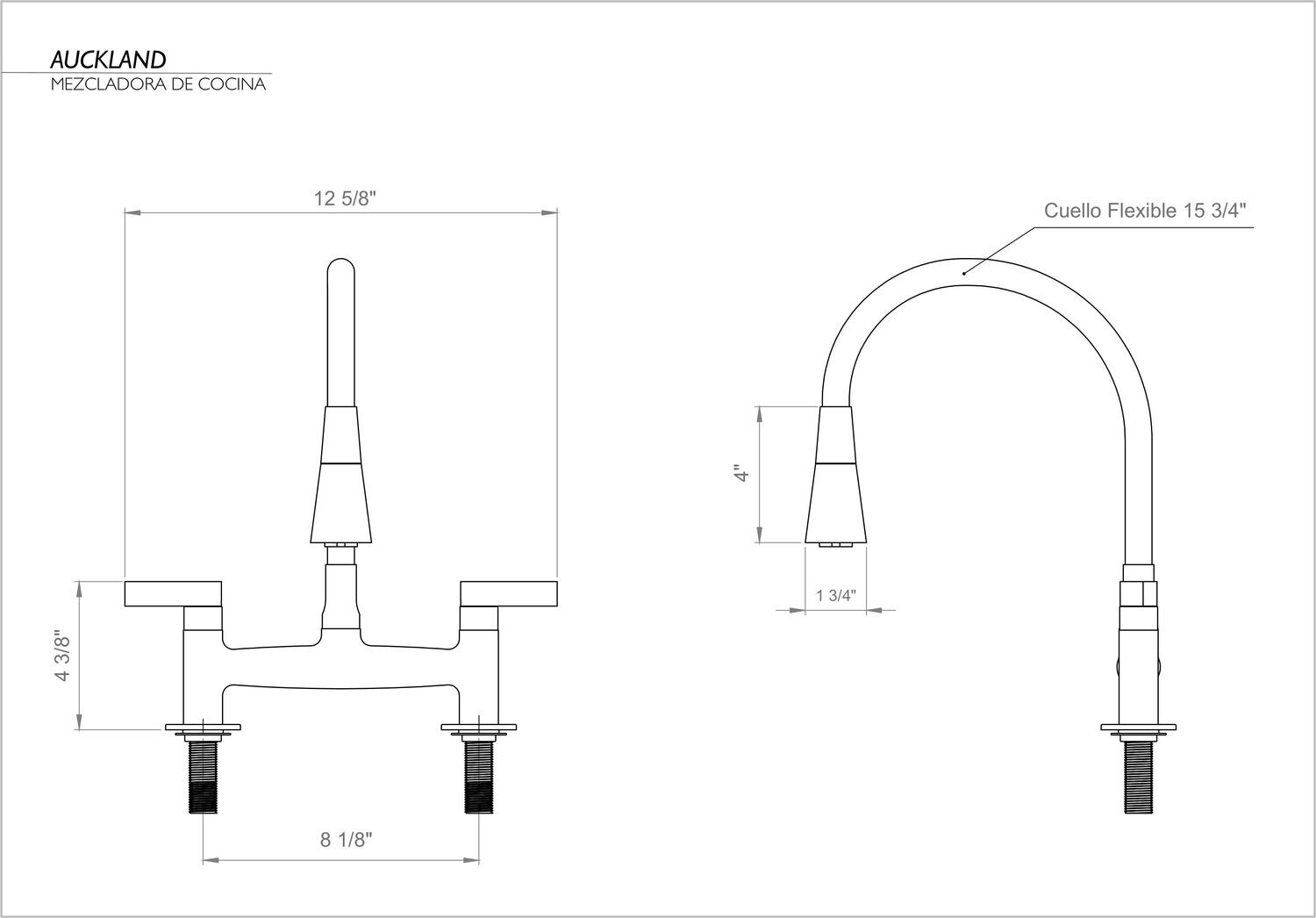 AUCKLAND KITCHEN MIXER FAUCET BLACK