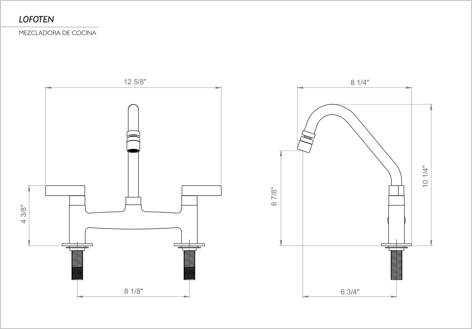 LOFOTEN KITCHEN MIXER FAUCET