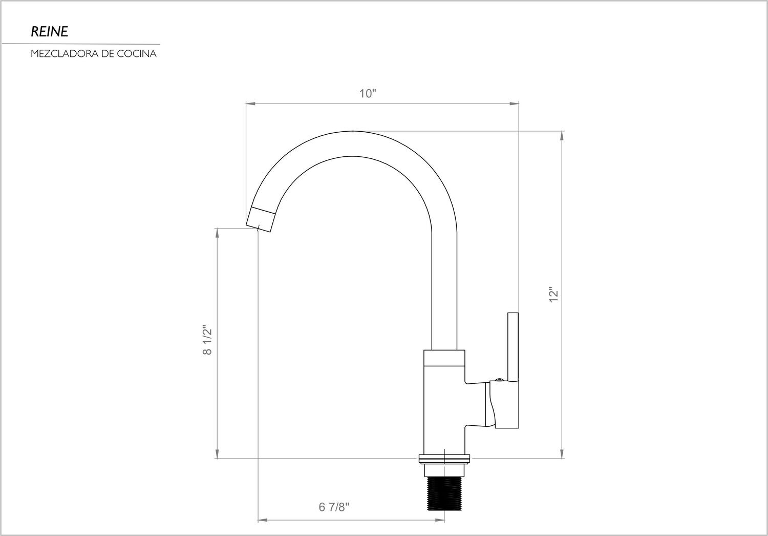 REINE SINGLE LEVER KITCHEN MIXER FAUCET