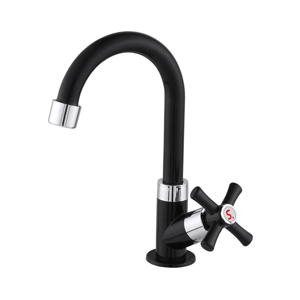 MOLDE PLASTIC BATHROOM FAUCET BLACK