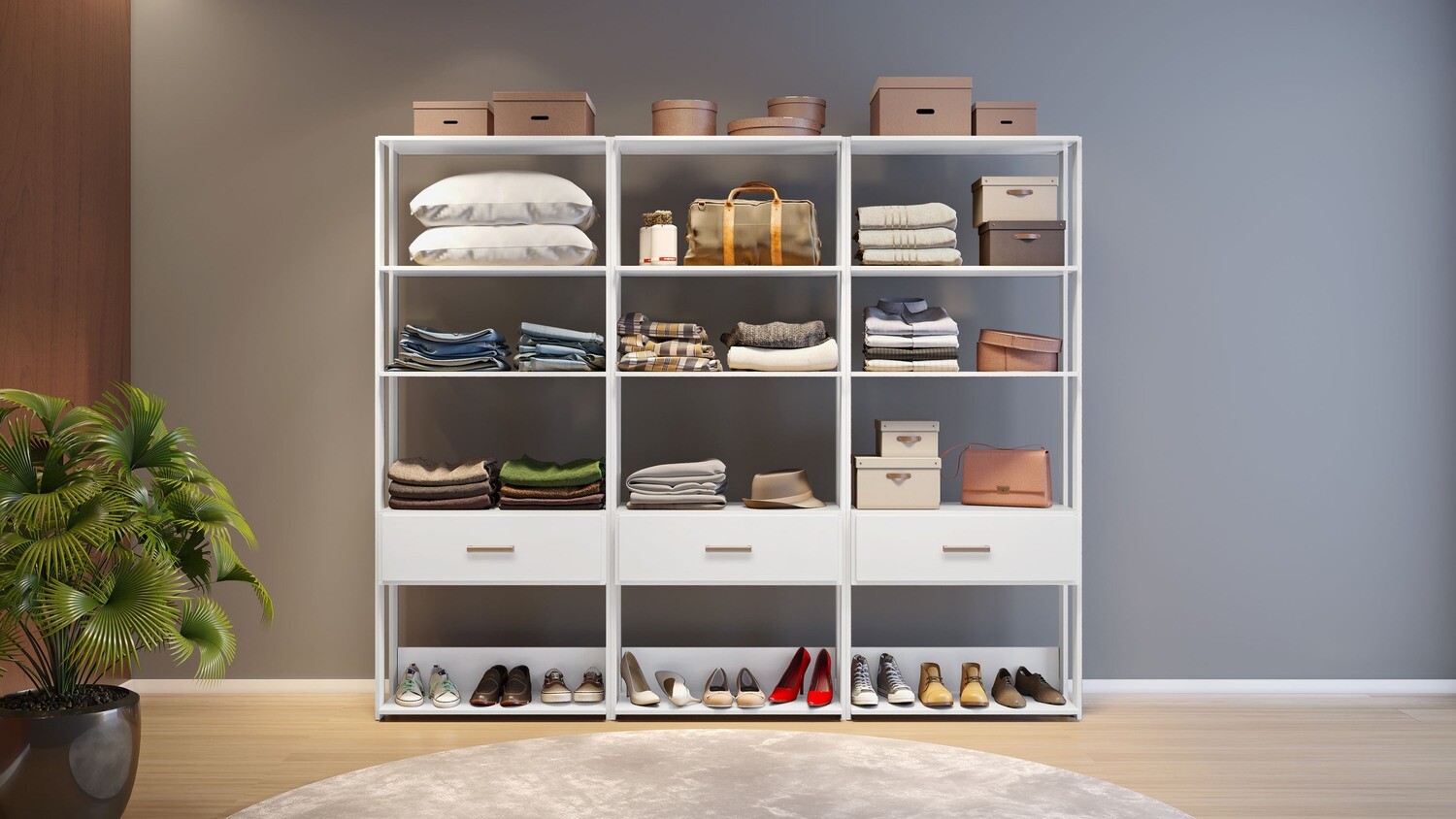OAKLAND MODULAR STORAGE WHITE
