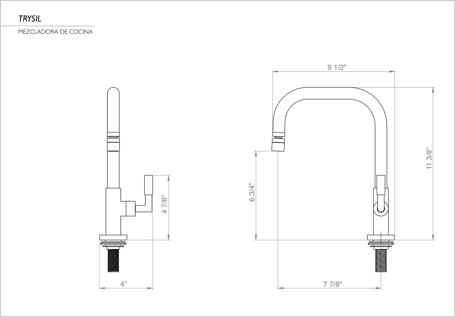 TRYSIL KITCHEN FAUCET