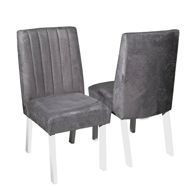2 BERKELEY CHAIRS WHITE/GRAY