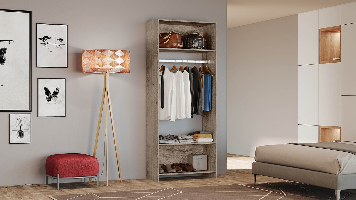 OAKLAND HANGING ORGANIZER GRIGIO