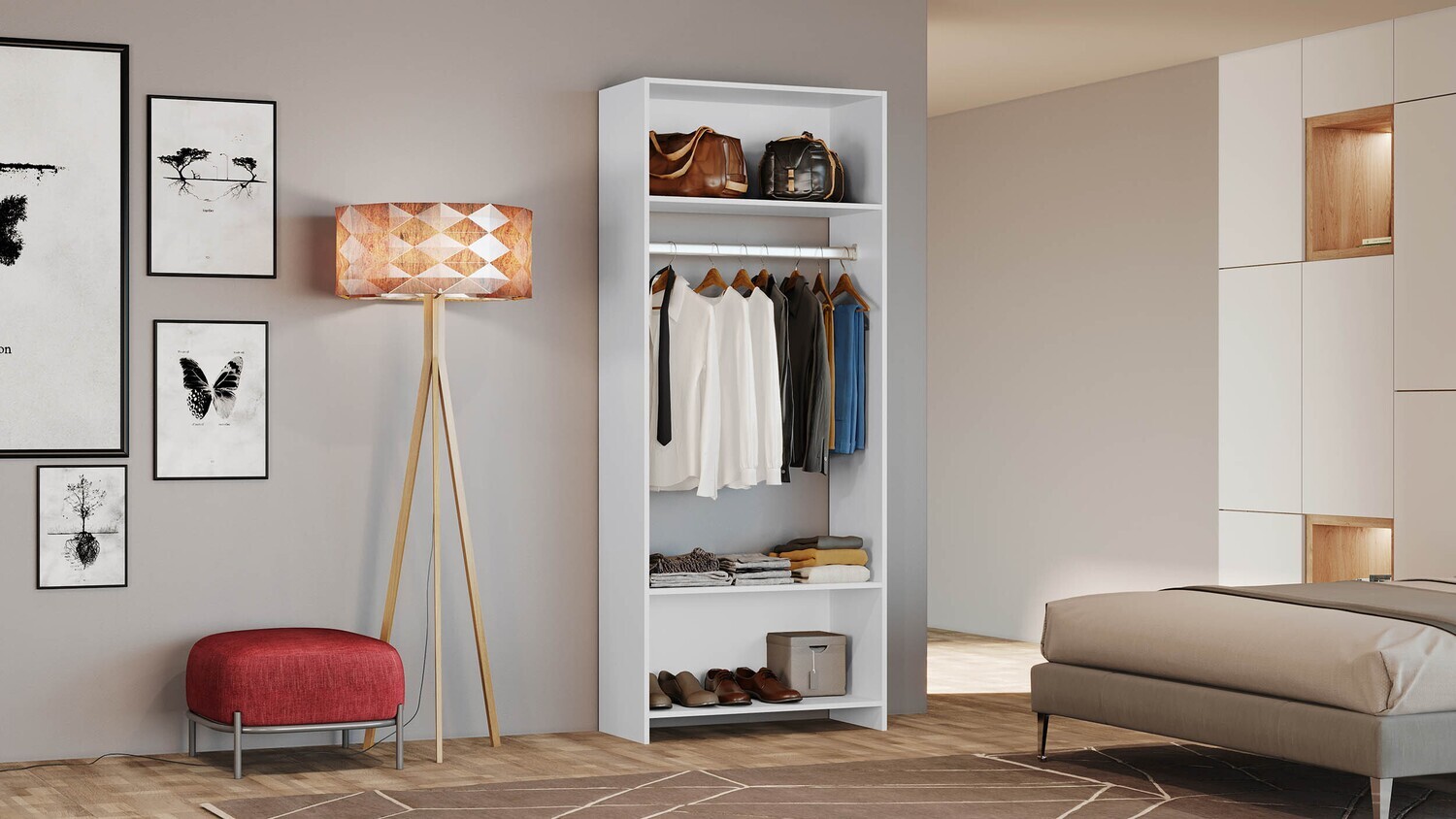 OAKLAND HANGING ORGANIZER WHITE