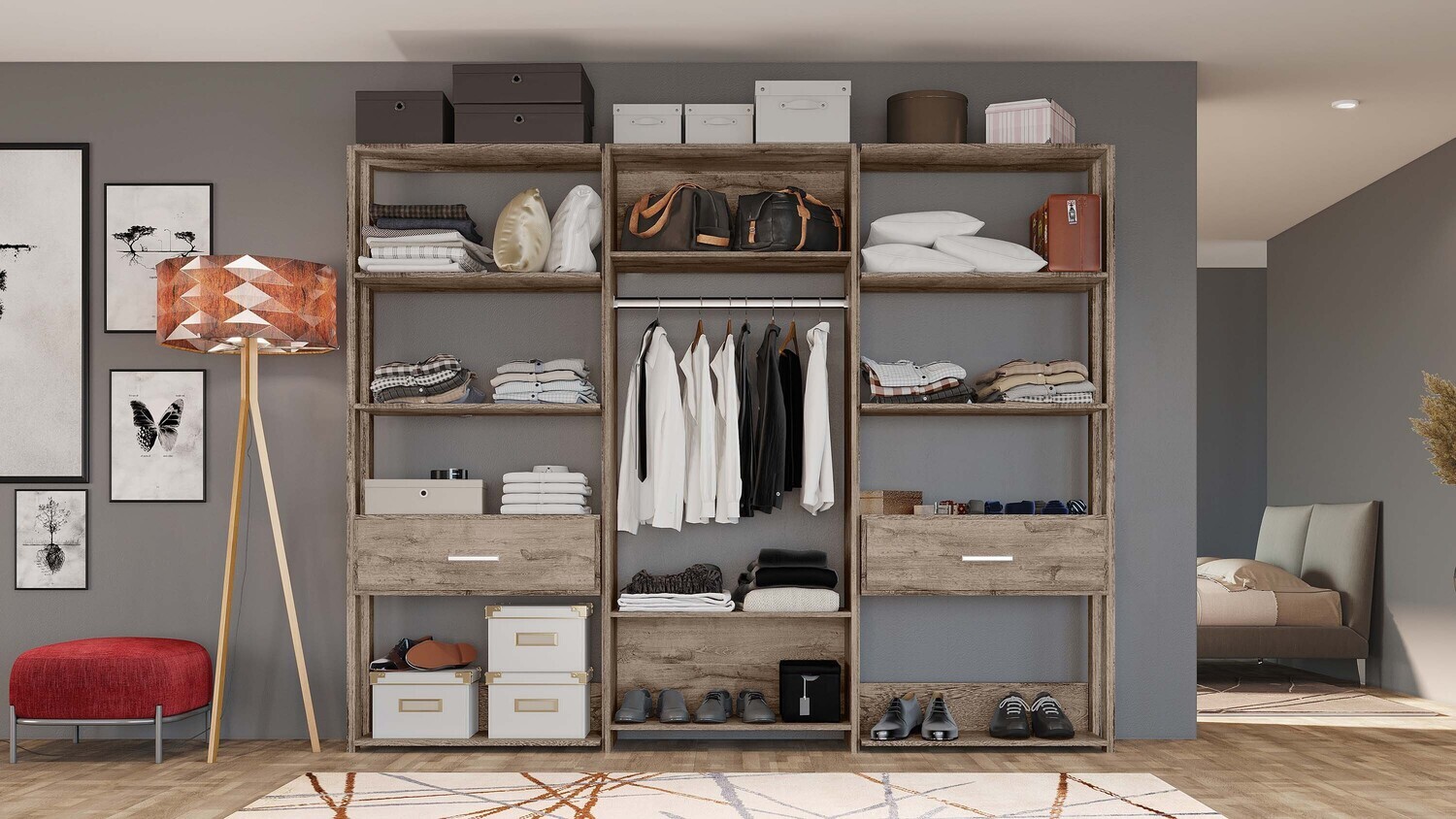 OAKLAND HANGING ORGANIZER GRIGIO