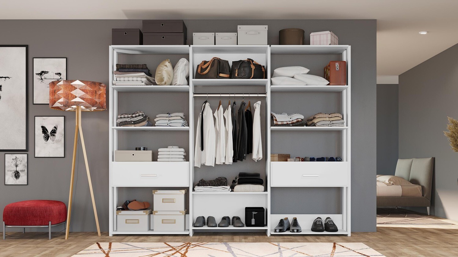 OAKLAND HANGING ORGANIZER WHITE