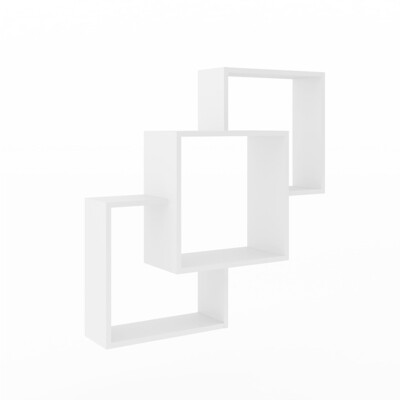 NEW ORLEANS CUBBY SHELF WHITE