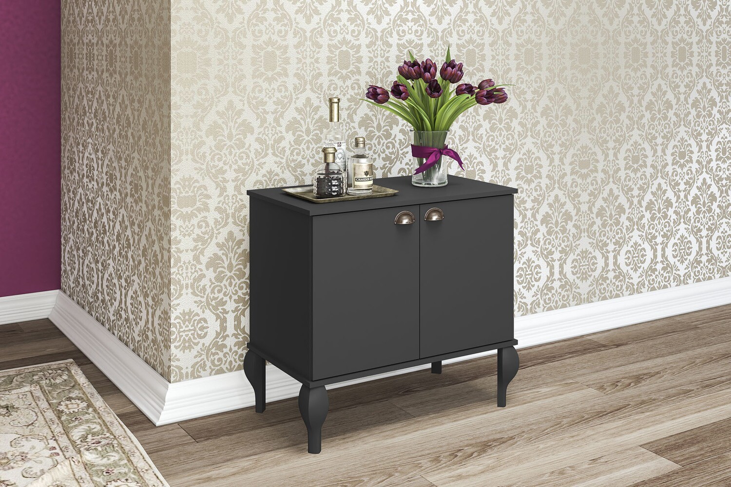 VINTAGE PARIS SIDEBOARD BLACK