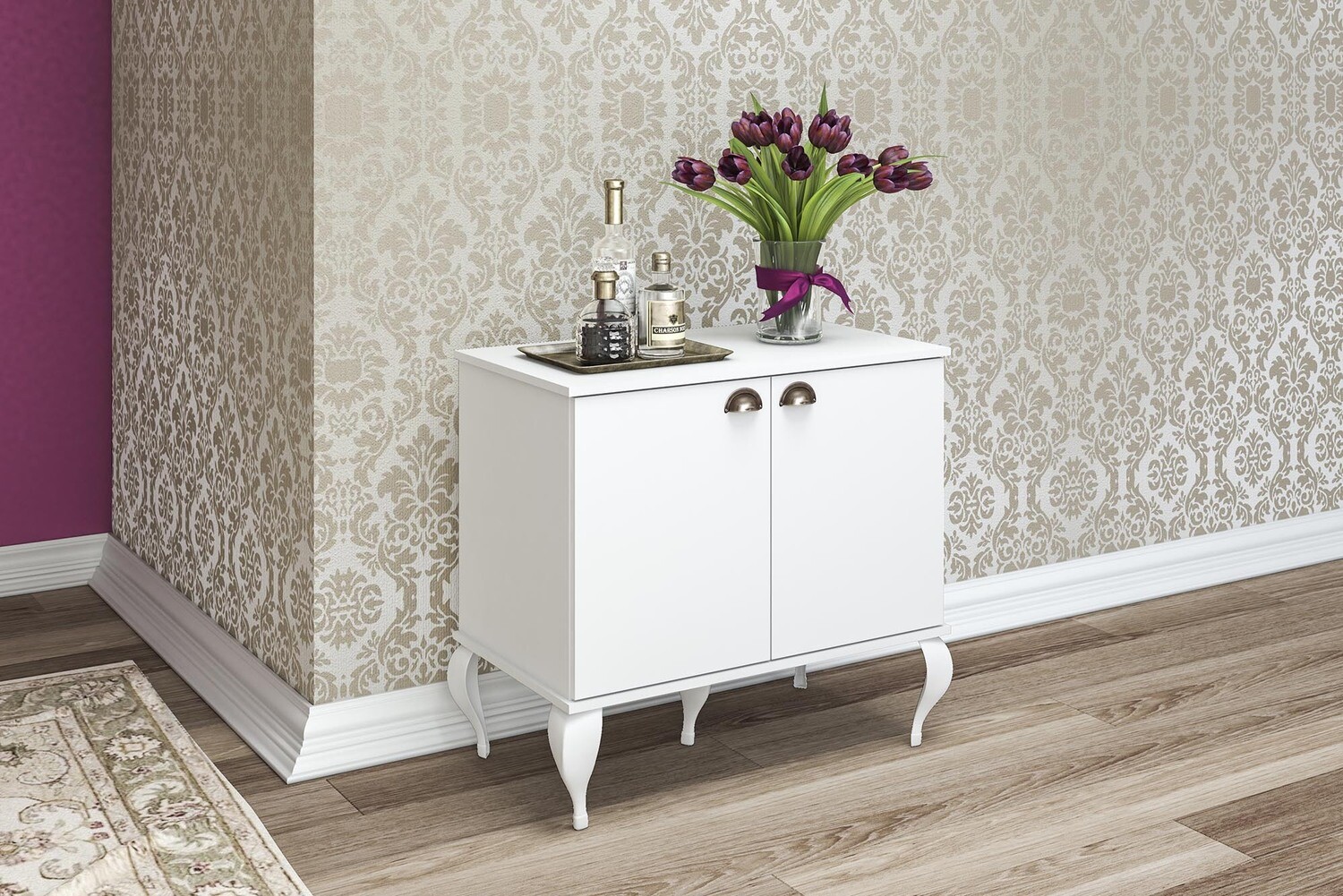 VINTAGE PARIS SIDEBOARD WHITE