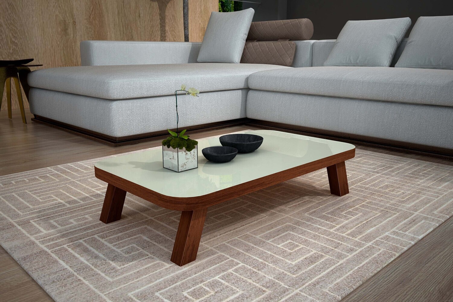WINDSOR COFFEE TABLE AMENDOA/OFF