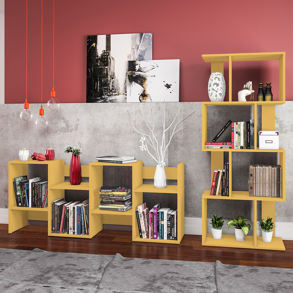 AMSTERDAM BOOKCASE YELLOW