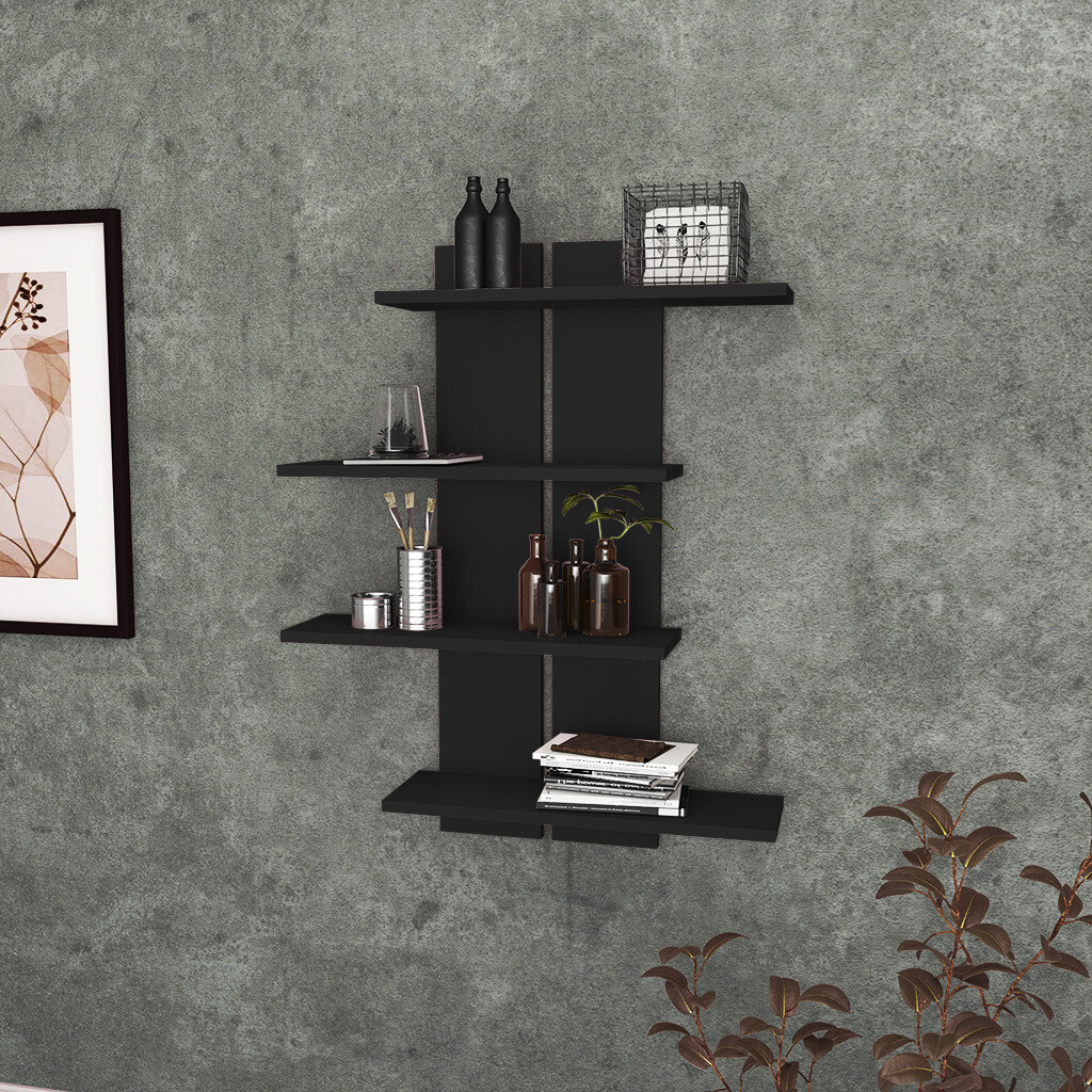 ROSLYN TIERED SHELF BLACK