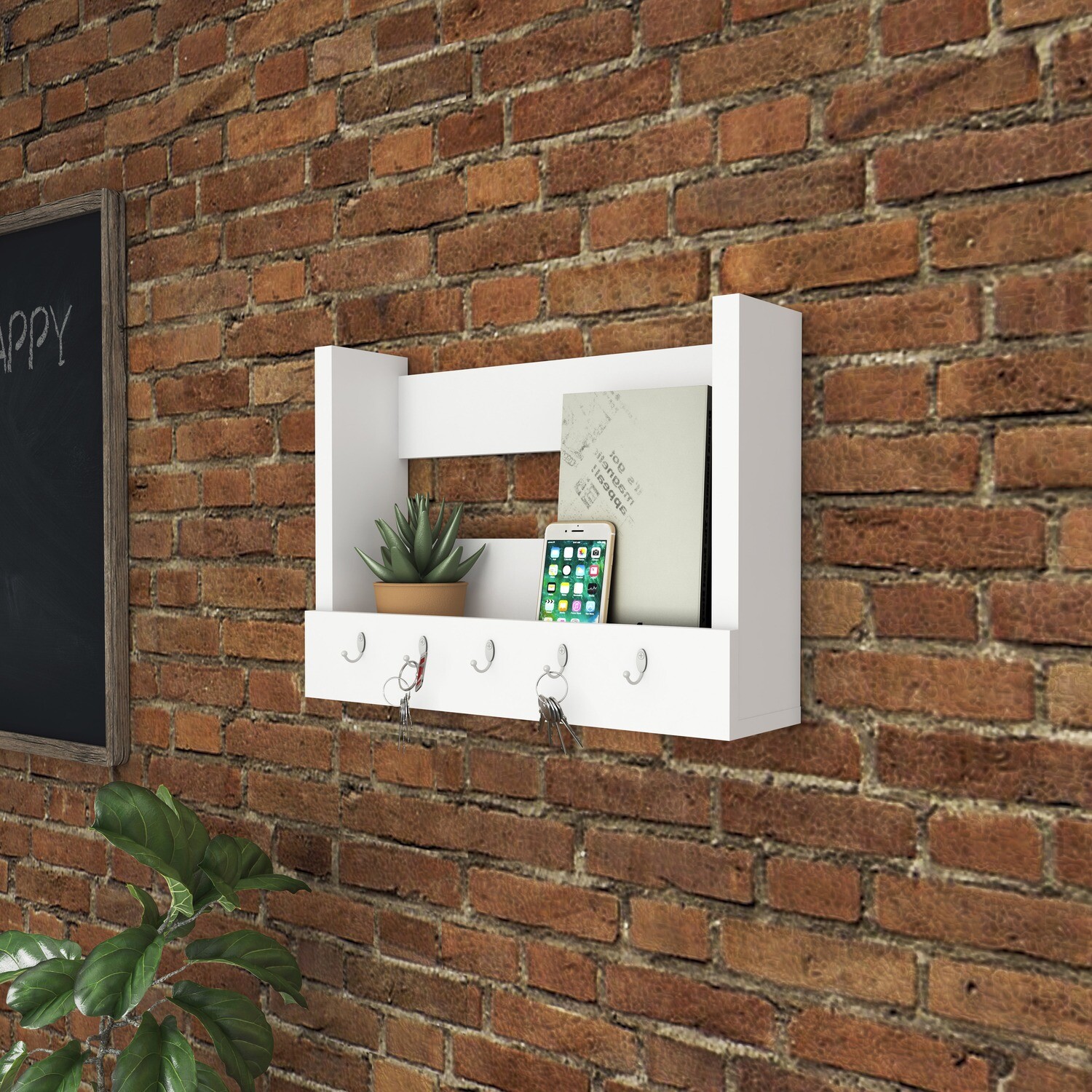 LOGAN WALL ORGANIZER WHITE