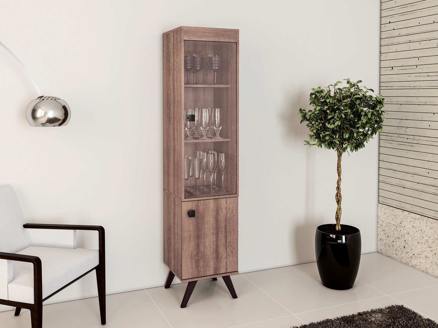 WINNIPEG CURIO CABINET RUSTIC