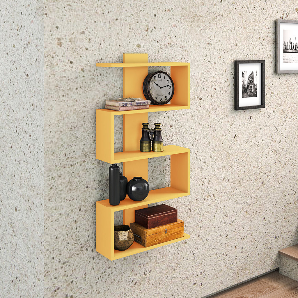ALDEN ACCENT SHELF YELLOW