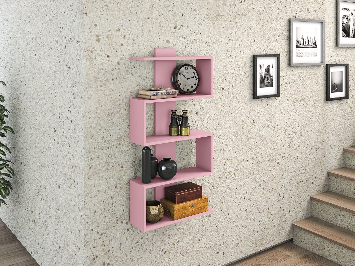 ALDEN ACCENT SHELF PINK