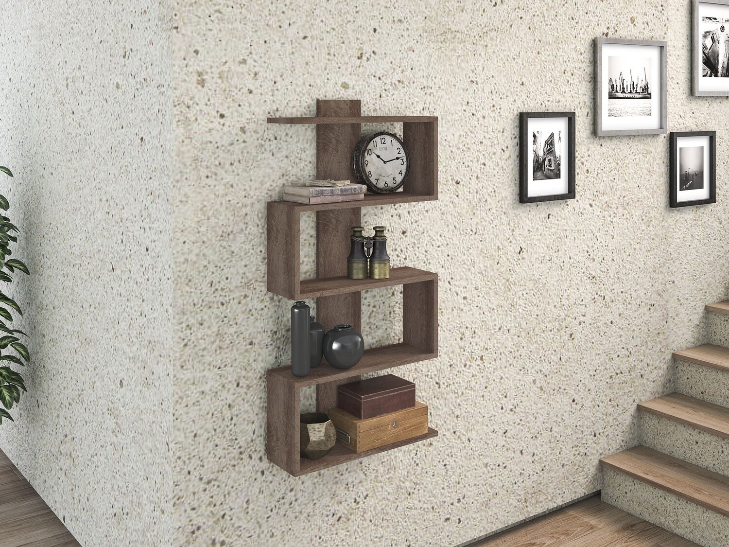 ALDEN ACCENT SHELF RUSTIC