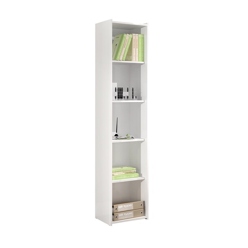 STU 206 BOOKCASE WHITE