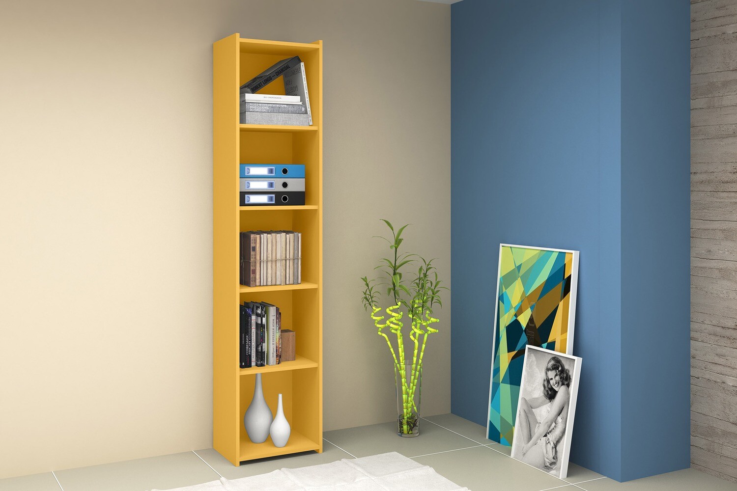 STU 206 BOOKCASE YELLOW