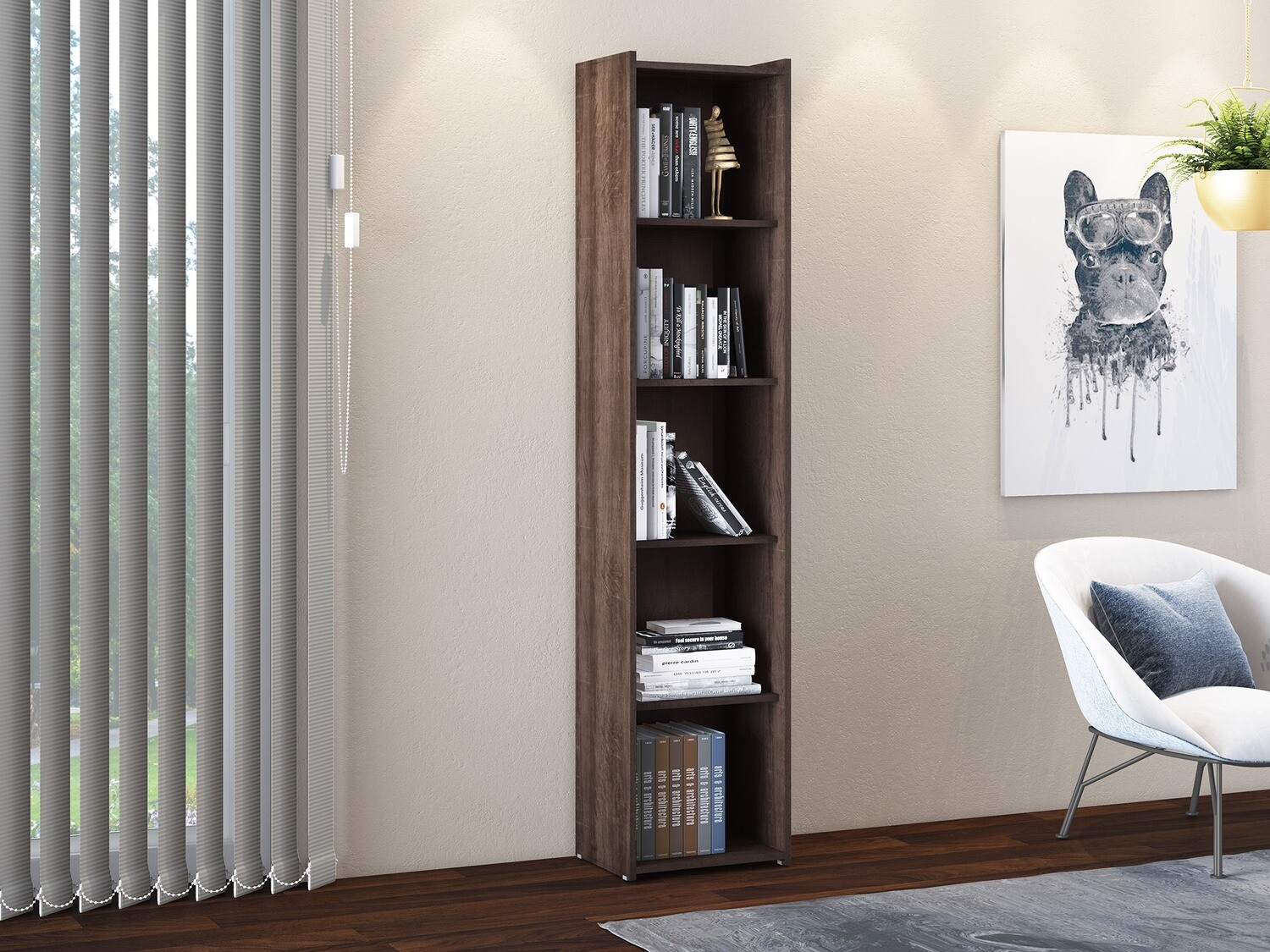 STU 206 BOOKCASE RUSTIC