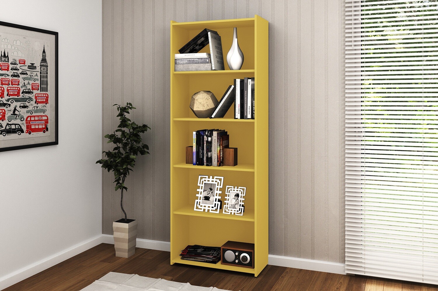 STU 201 BOOKCASE YELLOW