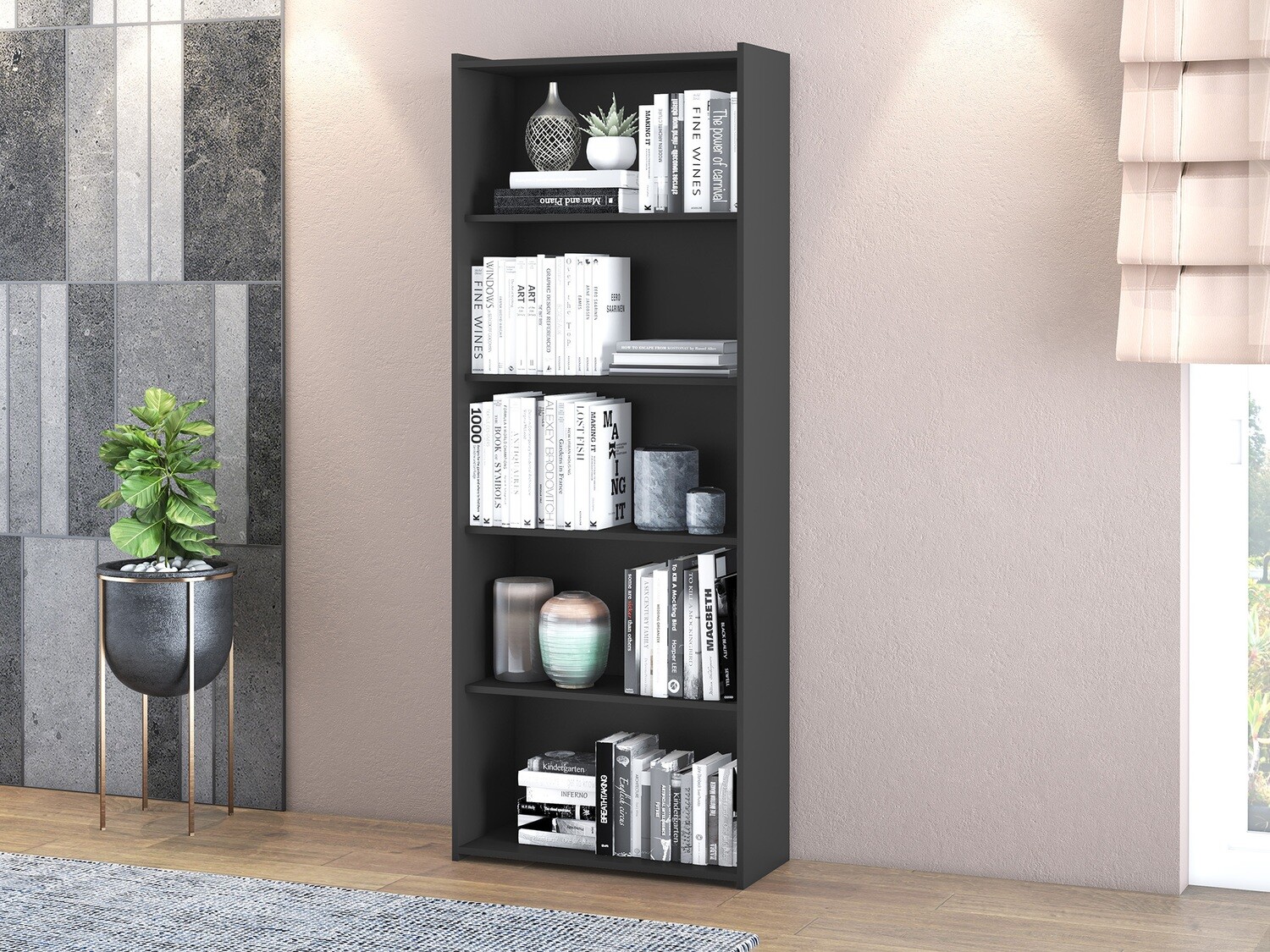 STU 201 BOOKCASE BLACK
