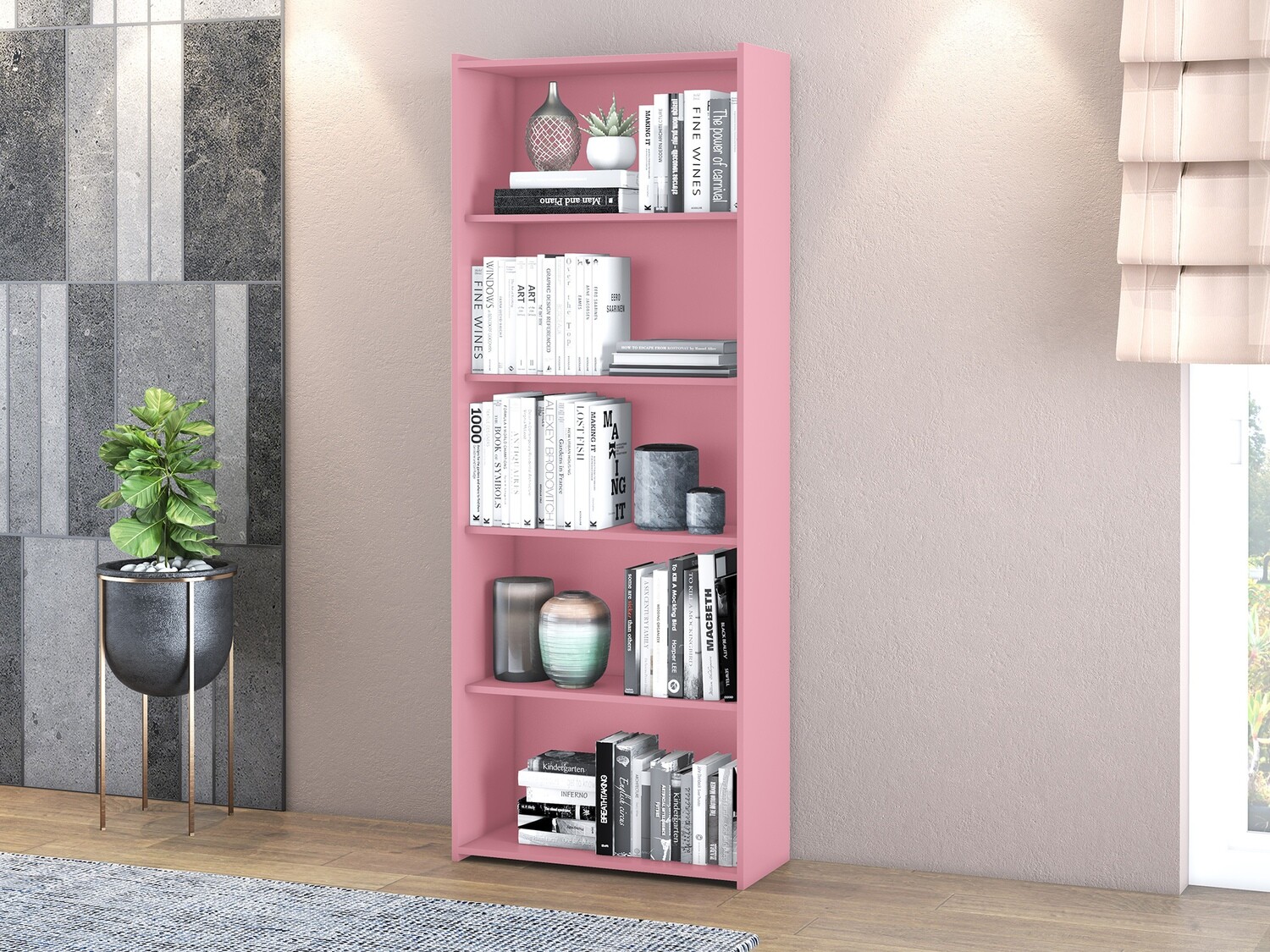 STU 201 BOOKCASE PINK