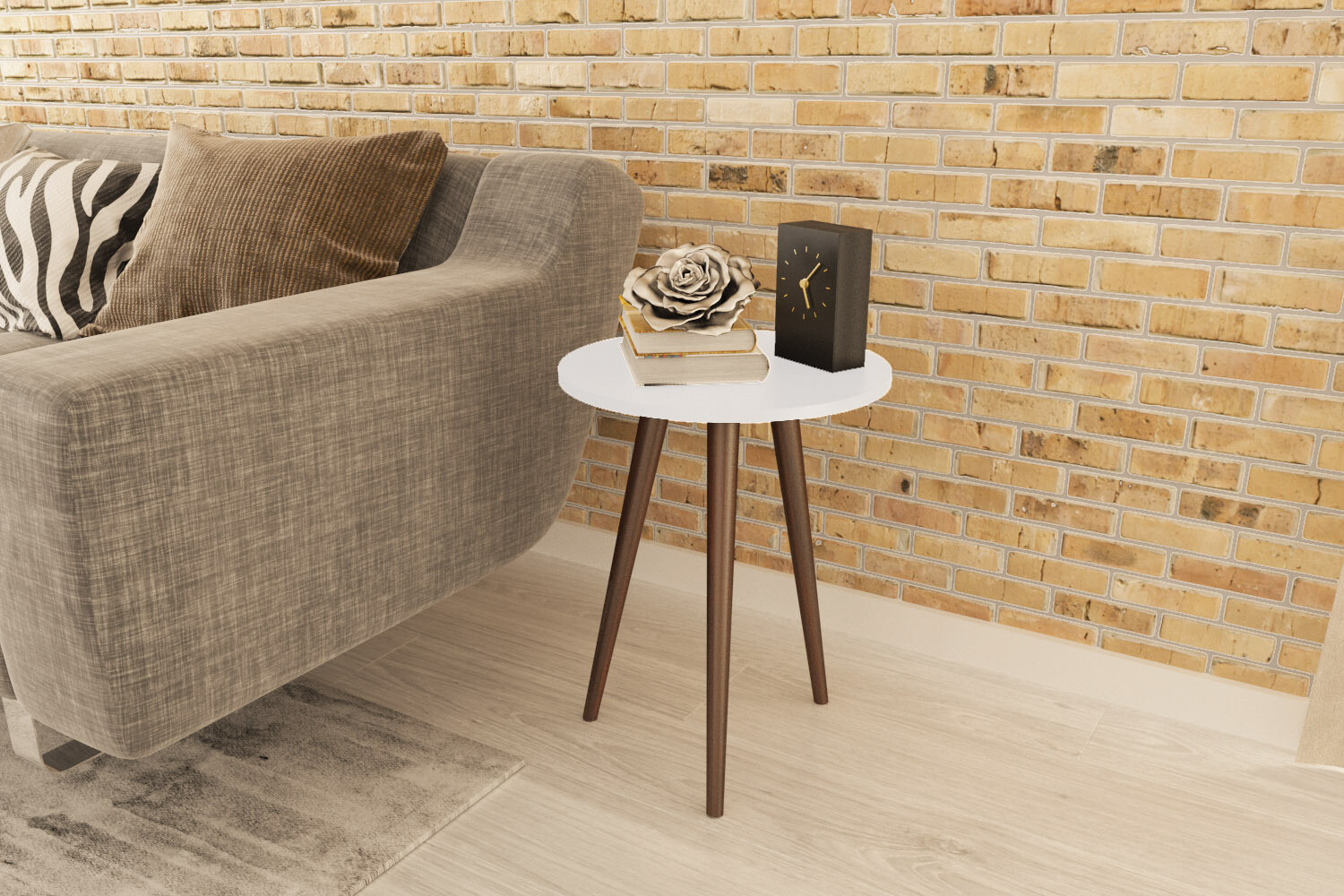 FLORENCE SIDE TABLE WHITE