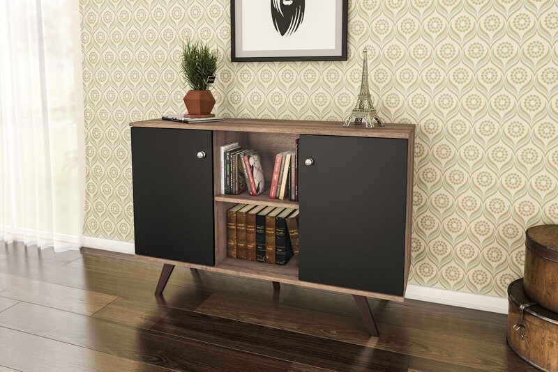 CANNES SIDEBOARD RUSTIC/BLACK