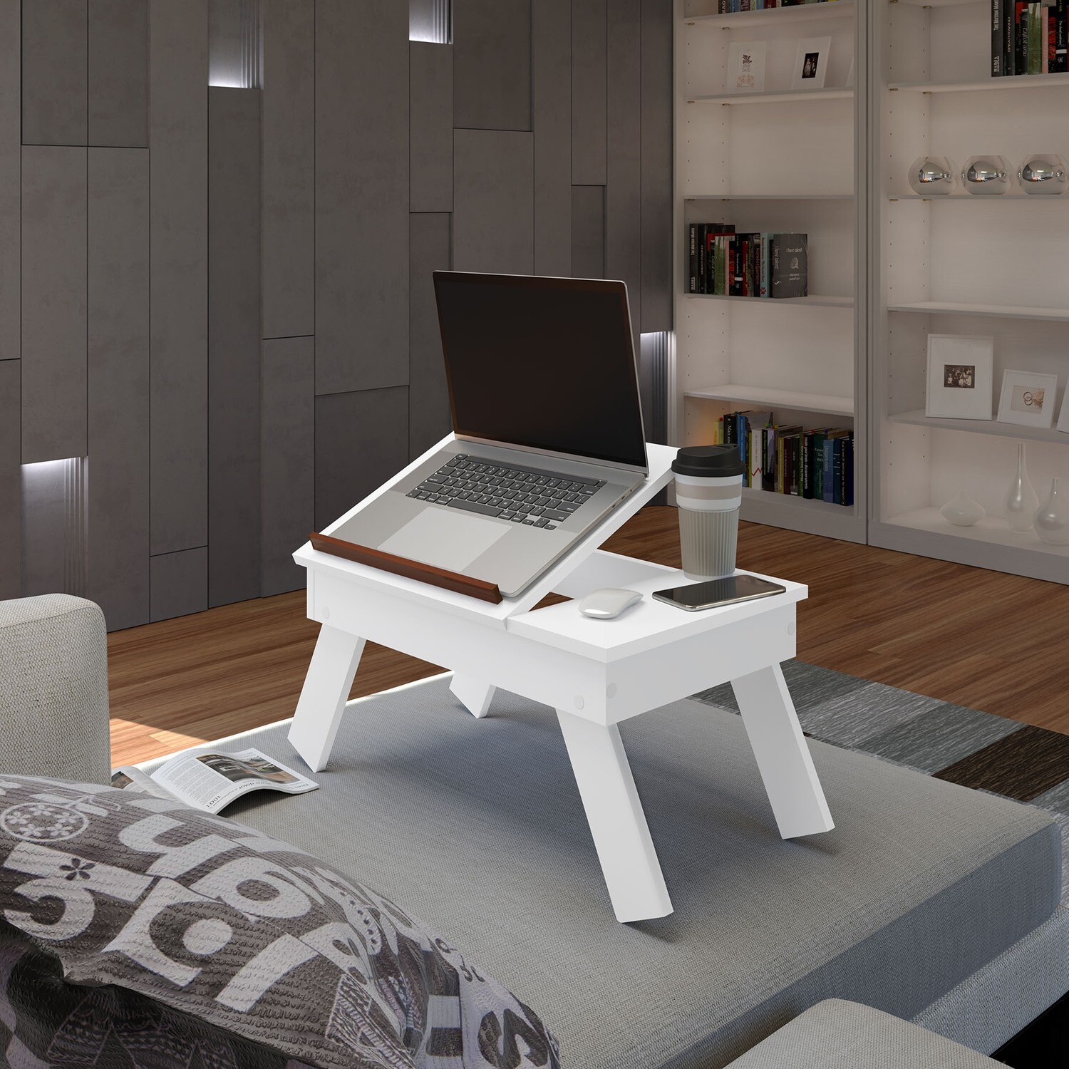 BENTON LAPTOP TRAY WHITE