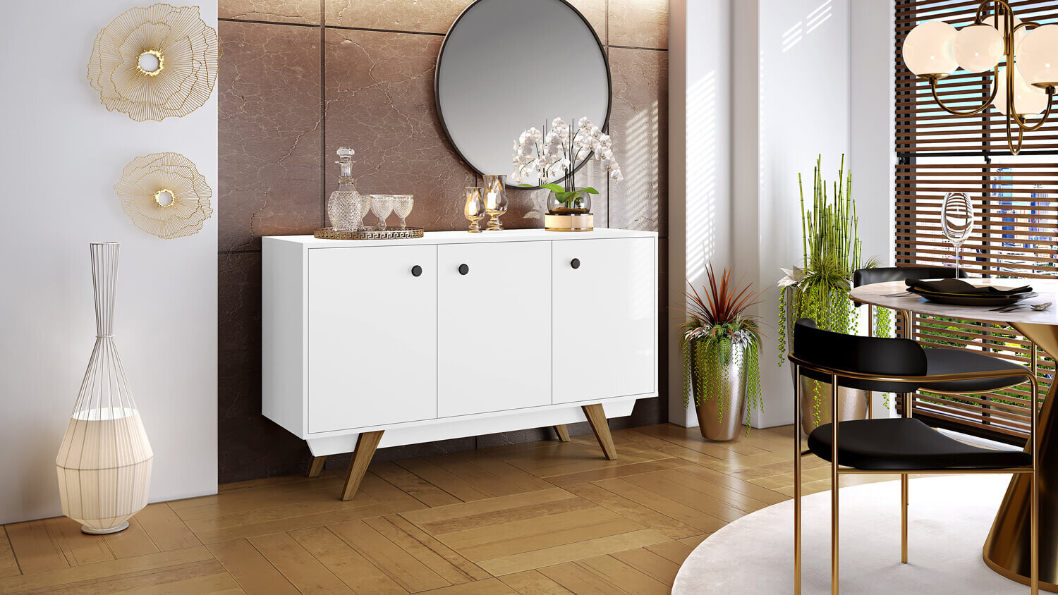 MADISON BUFFET WHITE